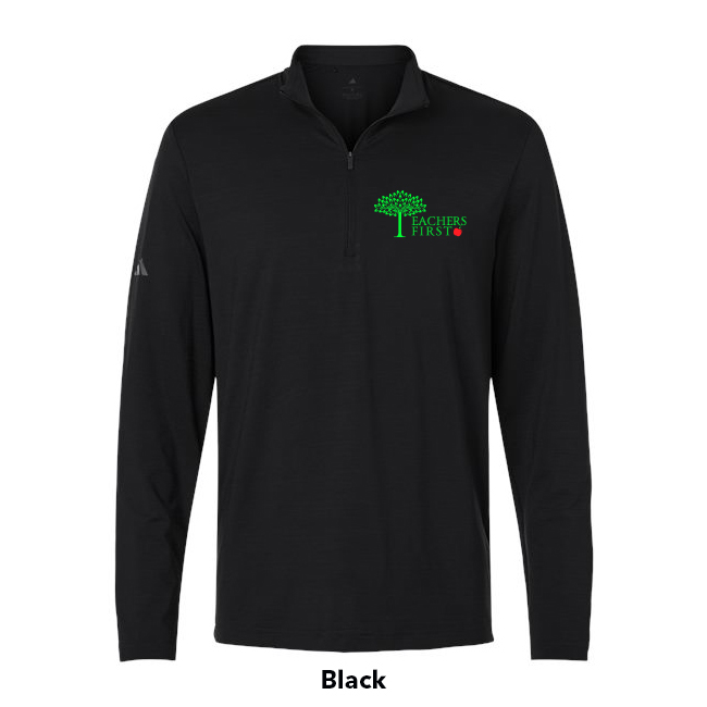 Textured Stripe Quarter-Zip Pullover - Teachers First - Image 2
