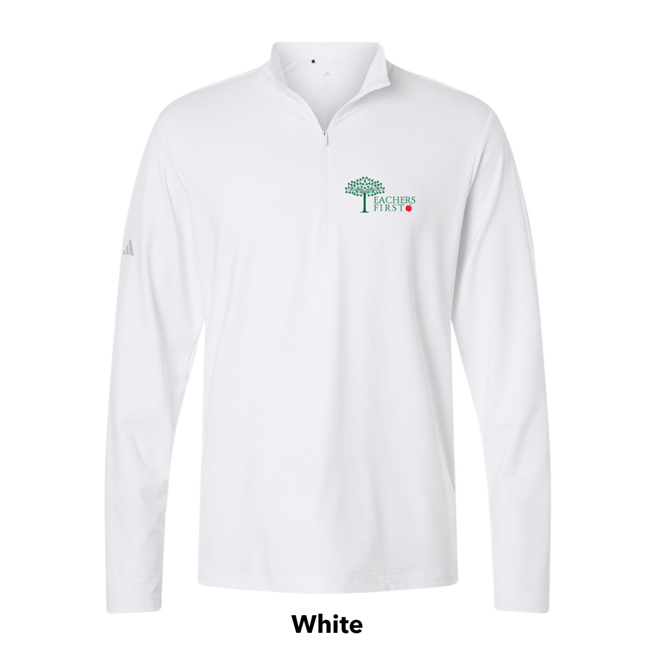 Textured Stripe Quarter-Zip Pullover - Teachers First